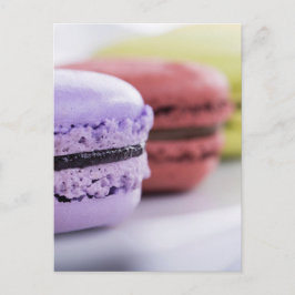 Pastel Pastry Chef Fransk Macaron Vykort