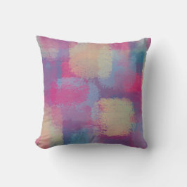 Pastel Patchwork Abstract Design Kudde