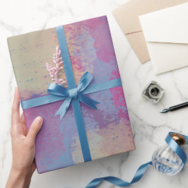 Pastel Patchwork Abstrakt Dreamy Design Presentpapper