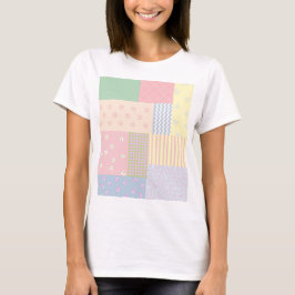 Pastel Patchwork T Shirt