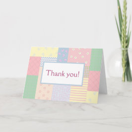 Pastel Patchwork Tack Kort