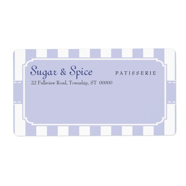 Pastel Patisserie Shipping Label Fraktsedel (Framsidan)
