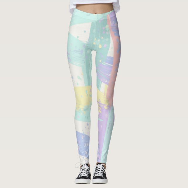 Pastel Patten  Leggings (Framsida)