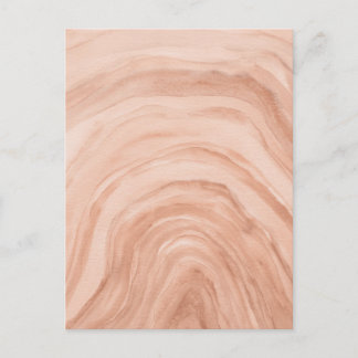 Pastel Peach Abstrakt Watercolor Art Agate Vykort