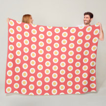 Pastel Peach Geometric White Polka dots