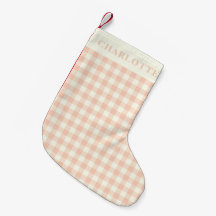 Pastel Peach Gingham Buffalo Check Play Namn