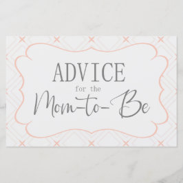 Pastel Peach och Cream Geometric Adapter