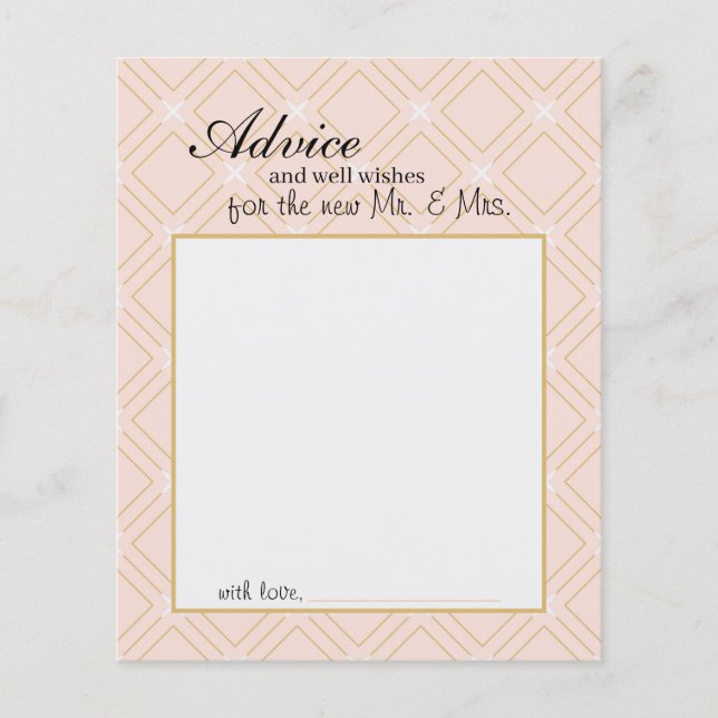 Pastel Peach och Guld Geometric Adapter (Framsida)