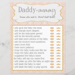 Pastel Peach och Guld Geometric som sa det