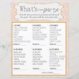 Pastel Peach och Guld Whats in your Purge