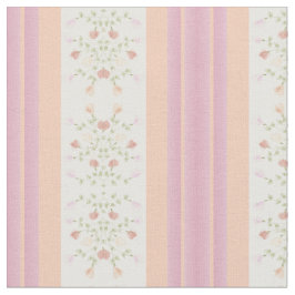 Pastel Peach och Rosa Rand Tyg