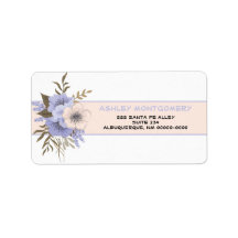 Pastel Peach och Violet Fem Petal Vild Ro