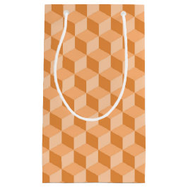 PASTEL PEACH ORANGE GEOMETRIC CUBE MÖNSTER