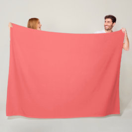 Pastel  Peach Solid Färg Fleecefilt