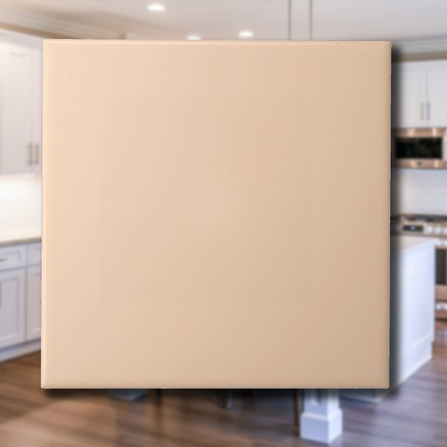 Pastel Peach Solid Färg | Klassisk | ELEGANT Kakelplatta (Skapare uppladdad)