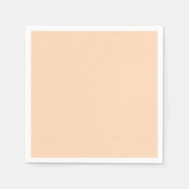 Pastel Peach Solid Färg | Klassisk | ELEGANT Pappersservett