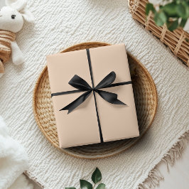 Pastel Peach Solid Färg | Klassisk | ELEGANT Presentpapper