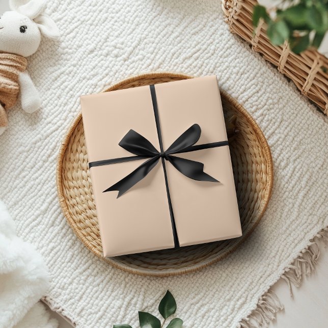 Pastel Peach Solid Färg | Klassisk | ELEGANT Presentpapper (Skapare uppladdad)