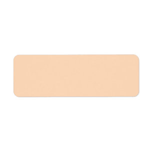 Pastel Peach Solid Färg Klassisk ELEGANT Returadress Etikett