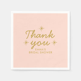 Pastel Peachy handskriven Möhippa Pappersservett