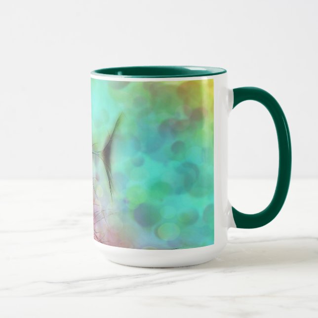 Pastel Peacock Feathers Mugg (Höger)