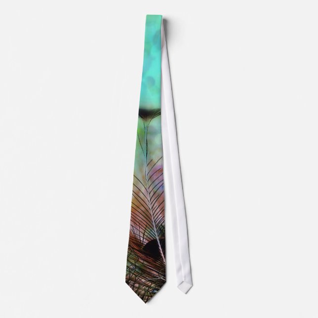 Pastel Peacock Feathers tie Slips (Framsida)