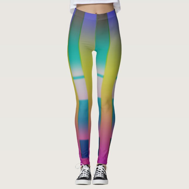 Pastel Peacock Leggings (Framsida)