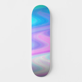 Pastel Peacock Vågar Mini Skateboard Bräda 18,5 Cm