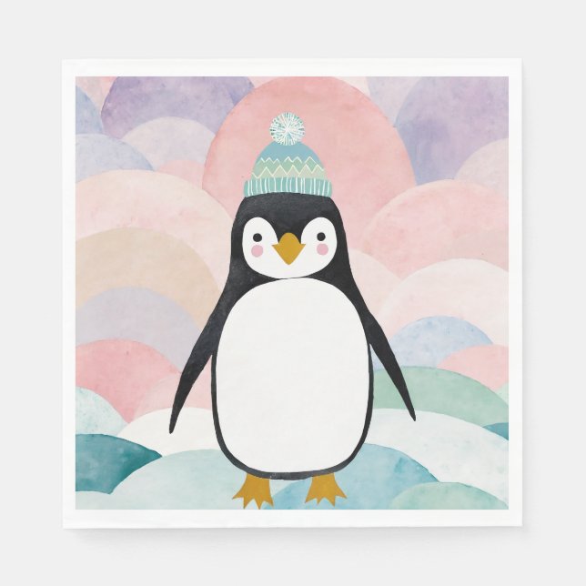 Pastel Penguin Peak Pappersservett (Framsidan)