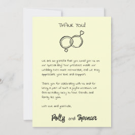 Pastel Penmanship - tack för att du har ett kort-k Inbjudningar