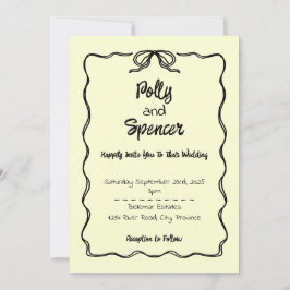 Pastel Penmanship Wedding Investigation Butterkräm Julkort
