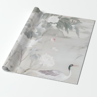 Pastel Peony Chinoiserie Presentpapper