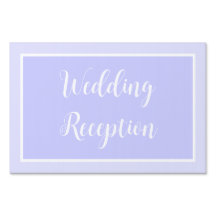 Pastel Periwinkle Lila Bröllop Yard-tecken