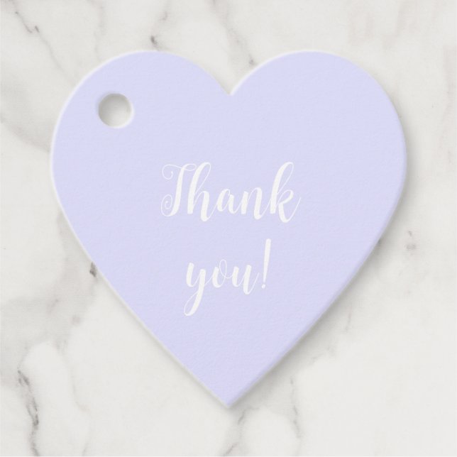 Pastel Periwinkle Lila Gåvor Etiketter (Framsida)