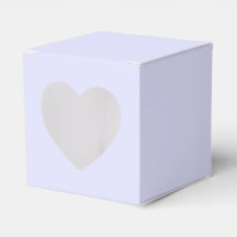 Pastel Periwinkle Lila Heart Favoritbox