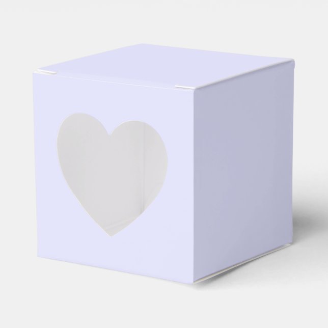 Pastel Periwinkle Lila Heart Favoritbox Presentaskar (Framsidan Sidan)