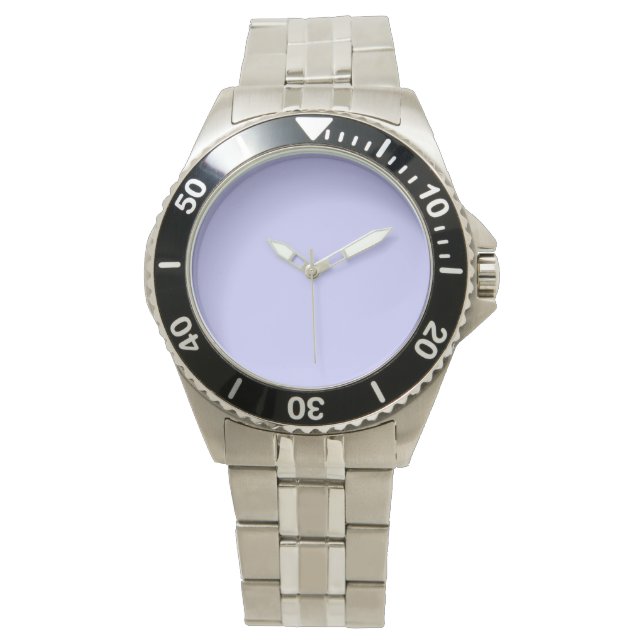 Pastel Periwinkle Solid Färg | Klassisk | ELEGANT Armbandsur (Framsida)