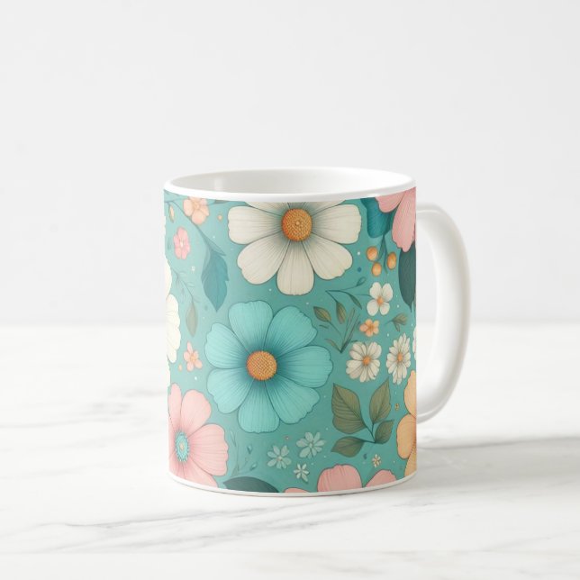 Pastel Petals Kaffemugg (Framsida höger)