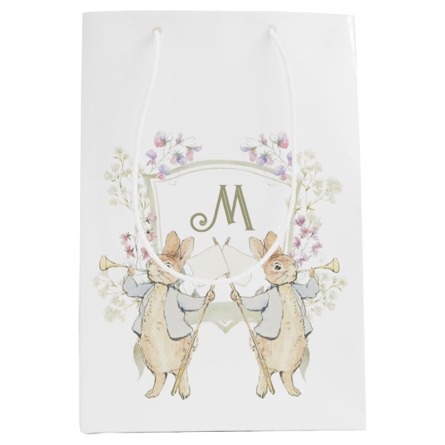 Pastel Peter the Rabbit Monogram Twillingars Baby  (Framsidan)