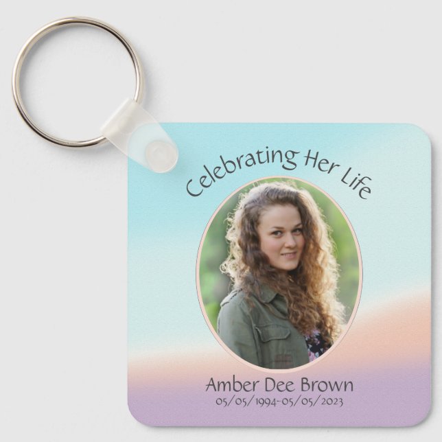 Pastel Photo Life Firande Nyckelring (Framsida)