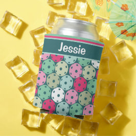 Pastel Picklebollar på mörk grönt, med namn