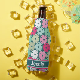 Pastel Picklebollar på mörk grönt, med namn