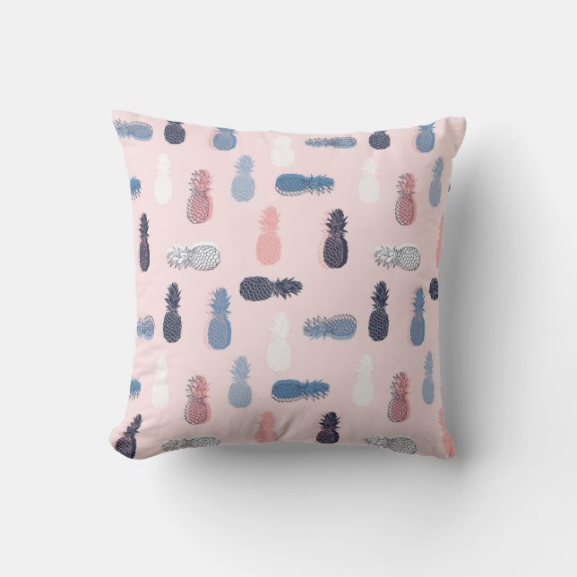Pastel Pineapple Delight Kudde (Framsida)