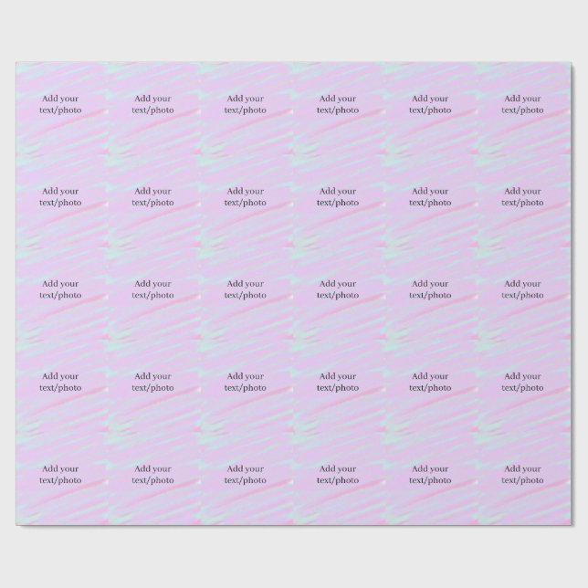 Pastel pink green add photo text watercolor retro  presentpapper (Platt)