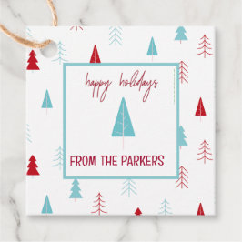 Pastel Pink Holiday Gift/Favor Tags Gåvor Etiketter