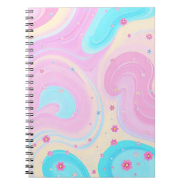 pastel pink notebook anteckningsbok