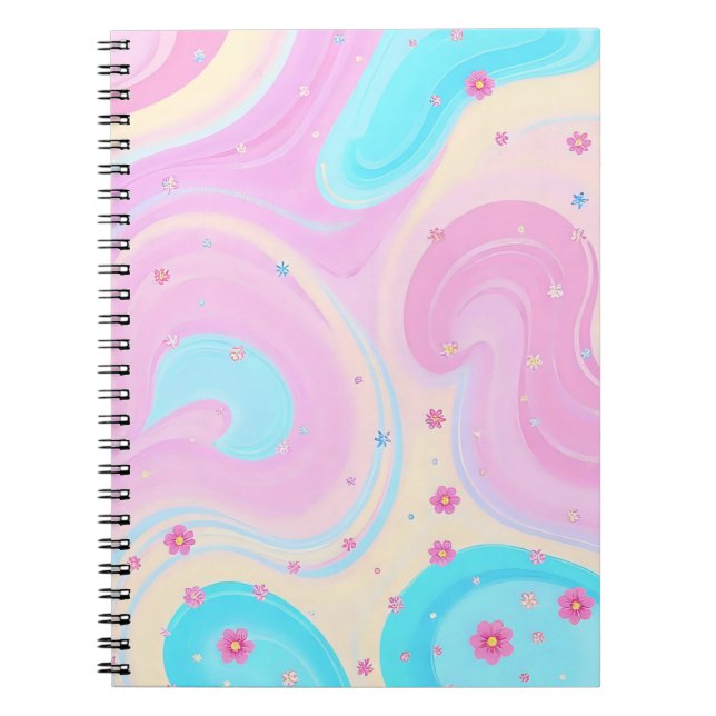 pastel pink notebook anteckningsbok (Framsidan)