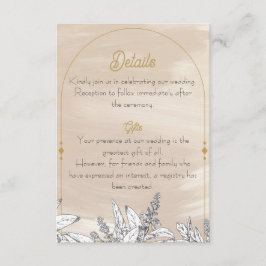 Pastel Pink Wedding Enclosure Card Tilläggskort