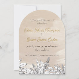 Pastel Pink Wedding Invitation Inbjudningar