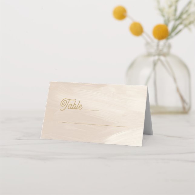 Pastel Pink Wedding Placeringskort (Framsida)